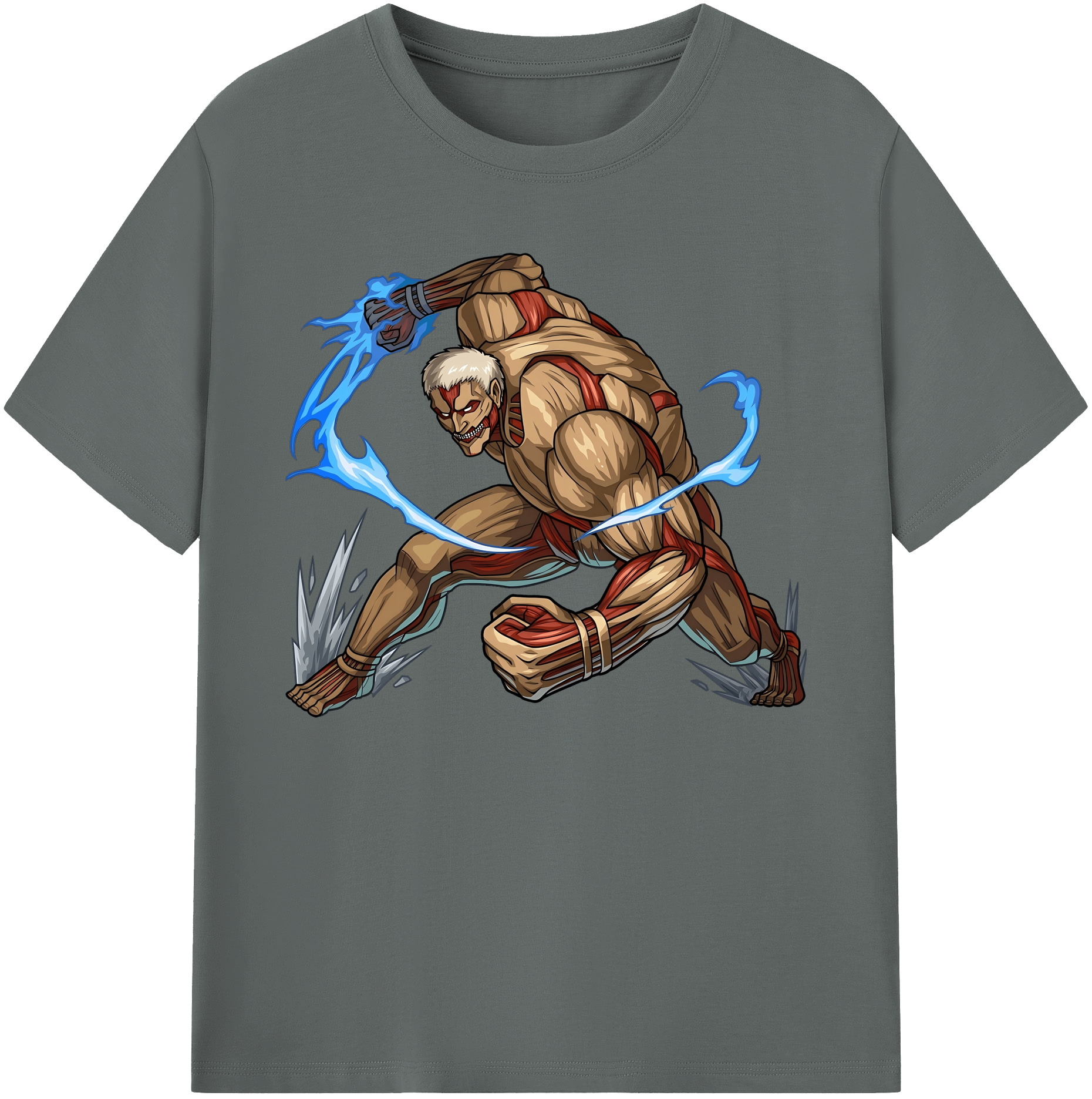 （画像用） 進撃の巨人 Attack on Titan 綿100％ メンズ半袖Tシャツ｜肌触りやわらか＆通気性